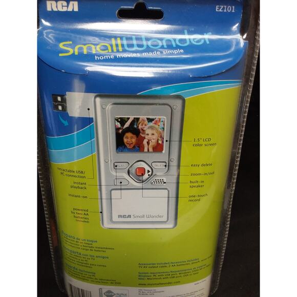 RCA Hard Drive Camcorder Camera with accessories model EZ101 New Sealed - Picture 5 of 6